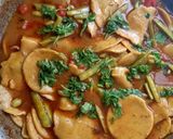 A picture of step 3 of Kathiyavadi Authentic saak "GUVAR DHOKDI".