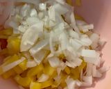 A picture of step 1 of Protein packed fried cabbage.