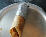 A picture of step 4 of Paneer roll.