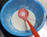 Hình bước làm 1 của món Bánh rau cải thảo tẩm bột chiên