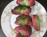 A picture of step 4 of Pink green Farali Surprise.