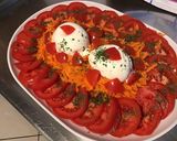 Une image de l'étape 5 de Salade de tomates et carottes à la burrata,huile de truffe et balsamique blanc.