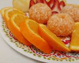 Une image de l'étape 6 de Plateau composé de fruits frais 🍊🍏🍓.