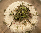 Foto del paso 6 de la receta: Pargos a la sal con aromas de te verde rosas, romero y manzanilla flor