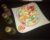 A picture of step 5 of Rainbow popcorn.