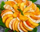 A picture of step 1 of Peach jelly vinaigrette.