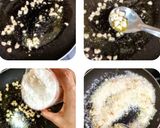 A picture of step 1 of Coconut Burfi.