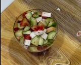 A picture of step 4 of Cucumber salad.