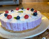 藍莓優格慕斯蛋糕 (Blueberry Yogurt Mousse Cake)的食譜步驟10照片