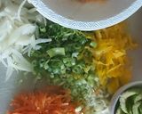 A picture of step 1 of Spring time spring rolls.