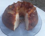 Foto del paso 5 de la receta: Budín invertido al caramelo con Manzanas 🍏 Miel 🍯 y Nueces ☕