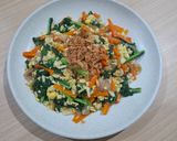 Foto langkah ke 7 dari resep Cah Sawi Hijau Wortel Telur🥬🥕🍳Simpel, sehat, dan kuahnya gurih bening.
