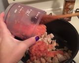 A picture of step 4 of Brussels sprouts with Chicken .