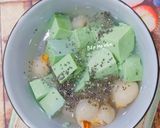 Hình bước làm 3 của món Chè khúc bạch trà xanh