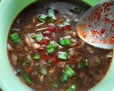 A picture of step 2 of Hot and Sour Soup.