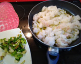 Foto del paso 3 de la receta: Tortilla de bacalao y ajos tiernos
