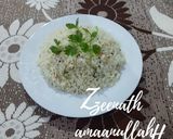 A picture of step 3 of Baghare Chawal or Leftover Tempered Rice.