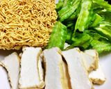 Hình bước làm 1 của món Đậu Hủ+Đậu Rồng+Mì Gói Xào Chay