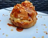 Une image de l'étape 13 de Chou à la crème pralinée et au caramel beurre salé.