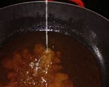 A picture of step 8 of Hong Kong Chicken with light and dark Soy Sauce.