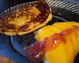 Foto del paso 11 de la receta: Omelette de plátano maduro para desayunar... 😘🍌🧀🥓🥚🍳🍌😘