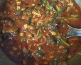 A picture of step 9 of Brown rice with Mexican curry (no onion no garlic).