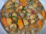 Tumisan tahu telor,wortel,jamur enoki dan bakso