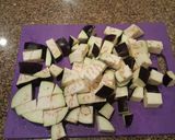 A picture of step 1 of Eggplant meatballs.