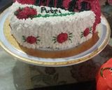 Foto langkah ke 10 dari resep Kue Ulang Tahun bentuk Love.