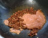 A picture of step 4 of Kundru curry.