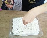 A picture of step 5 of Chocolate Tres Leches Cake.