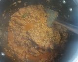 A picture of step 1 of Mutton mince with spinach.