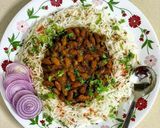 A picture of step 3 of Rajma chawal.