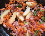 A picture of step 6 of Masala Egg Pasta.