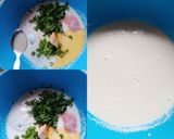 A picture of step 2 of Sooji dhokla.