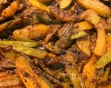 A picture of step 9 of Odisha Guwar Beans Besara Bhaja (Dry Cluster Beans Sabji with Mustard Paste).