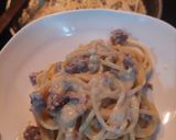 Foto langkah ke 7 dari resep Spaghetti Carbonara with Milk.