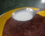 A picture of step 3 of Independance day Cake.