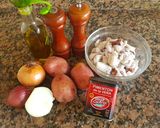 Foto del paso 1 de la receta: Chipirones encebollado con papa al pimentón. #delantaldorado