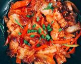 รูปขั้นตอนการทำที่ 3 ของ หมูผัดโคชูจัง