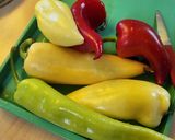 Tojásos lecsó, debreceni kolbásszal (glutén- és tejmentes) recept fázis 1 fotója