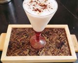 A picture of step 5 of Banana almonds milkshake.