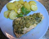 Foto del paso 5 de la receta: Salmón al horno con aceitunas