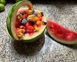 Une image de l'étape 8 de 🍉Pastèque 🍉melon🍋‍🟩farandole de fruits 🫐🍓🍇.