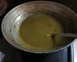 A picture of step 3 of Pan shake with Gond katira.