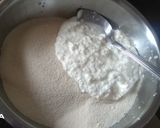 A picture of step 1 of Rava Handvo.