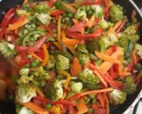 A picture of step 5 of Stir fry vegetables.