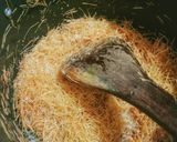 A picture of step 3 of Khoya vermicelli.