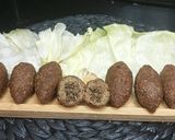 A picture of step 8 of Burghul kabab.
