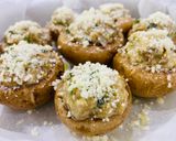 Hình bước làm 5 của món Finger Food 11 👌: Nấm nhồi Tôm Mayonnaise